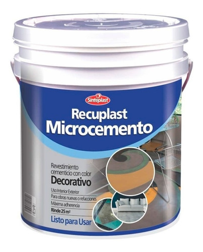 Recuplast Microcemento Base Sinteplast 25kg - Rex