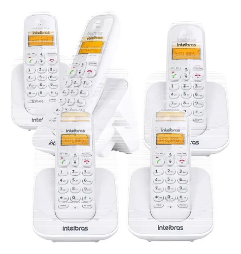 comprar Telefone Sem Fio Intelbras Ts 3110 Com 4 Ramais Ts 3111 Dig