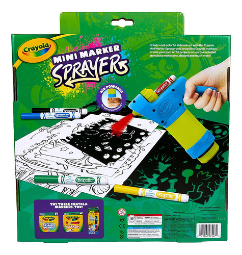 Crayola Mini Marker Sprayer, Marker Airbrush Kit, Regalo Par