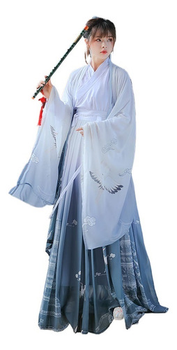 2 Piezas Canción China Tradicional Princesa Hanfu Vestido