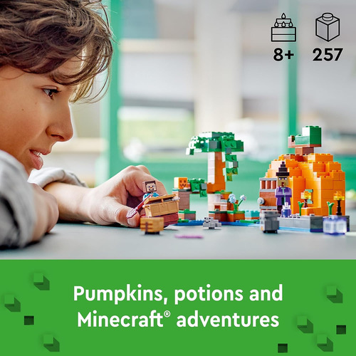 Lego Minecraft The Pumpkin Farm 21248 Building Toy, Acción P