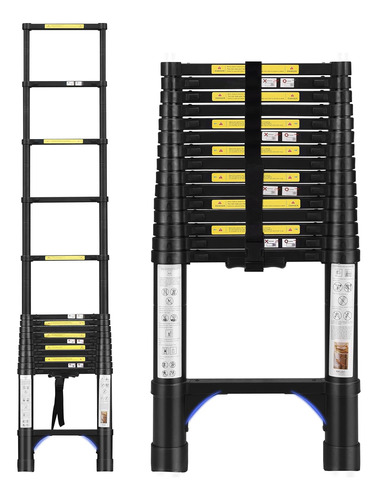 Escalera Telescópica, Escalera Plegable De Aluminio Portátil