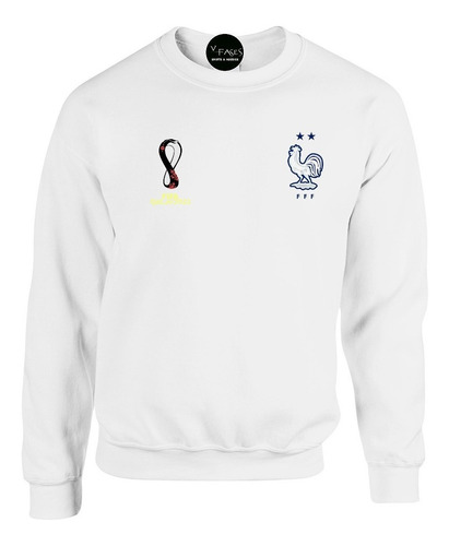 Buzo Deportivo Francia Qatar Fifa Mundial Futbol Crewneck