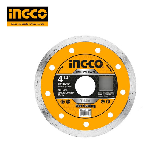 Disco De Corte Diamantado Continuo 4 1/2 Ingco