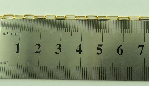Corrente Masculina Alongada 70 Cm Ouro 18k 750 Colar Cordão