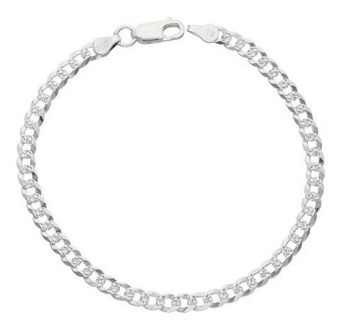 Pulsera Hombre Grumet 3mm Plata Ley 925