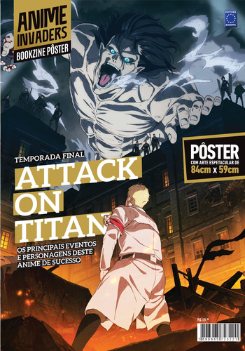 Superpôster Anime Invaders - Attack on Titan, de a Europa. Editora Europa Ltda., capa mole em português, 2021