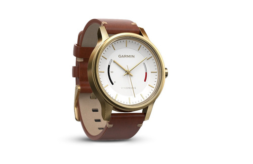 Garmin Reloj Analógico Vivomove Premium Correa De Cuero