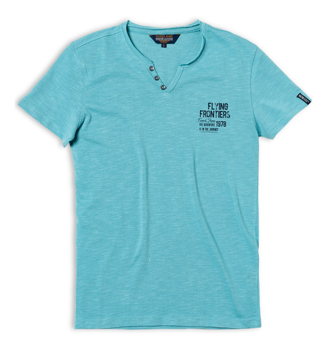 Polera Hombre Clearwater Azul Ferouch Ss23