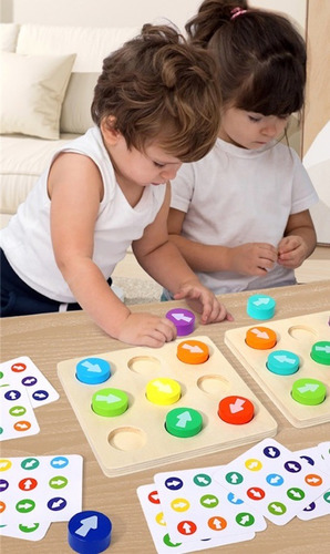 Juego Didáctico De Mesa Patrones De Flechas Y Encaje Niños