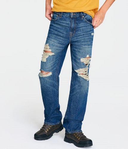 Pantalon Aeropostale Relaxed 9158 Talla 32x30 De Hombre-a12