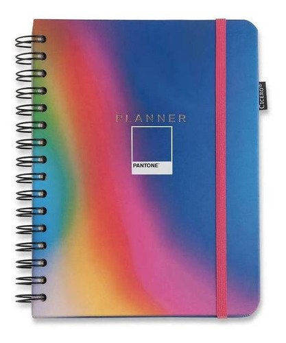 Planner Cicero Wire-o Semanal - Pantone/degradê Neon