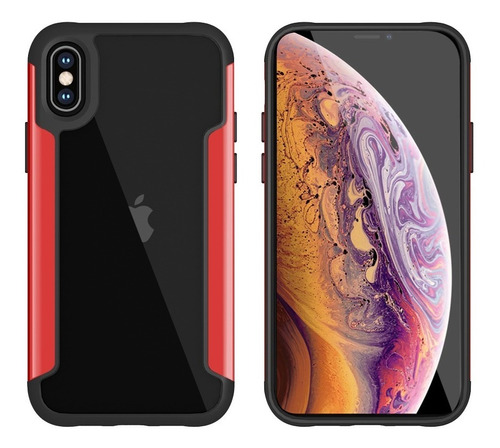 Funda Transparente Contorno Para  iPhone 7/8 Plus + Mica