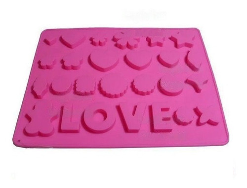 Molde Silicon Flor Estrella Corazon Galletas Love Chocolate