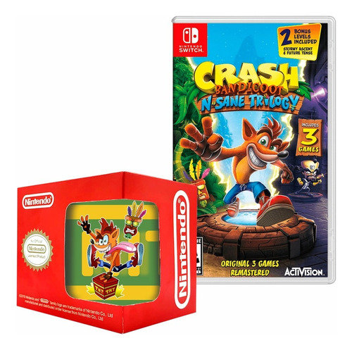 Crash Bandicoot Nsane Trilogy Nintendo Switch + Taza 1