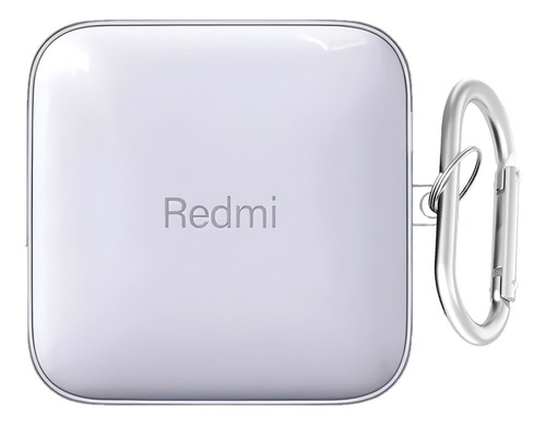USDILU Funda Case Para Redmi Buds 6 Active Transparente Cover Uso Rudo Tpu Protector Carcasa Espesamiento