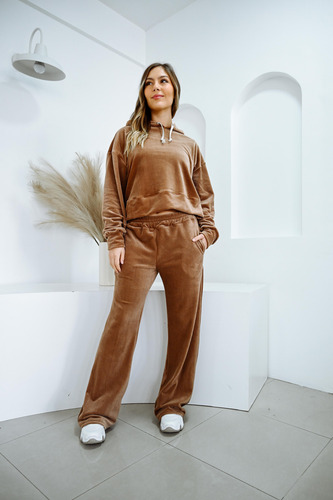 Conjunto Plush Moda Tendencia Invierno Varios Talles