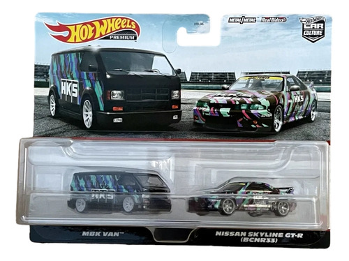 Hot Wheels Premium 1:64 Paquete De 2 Hks Nissan Skylinne