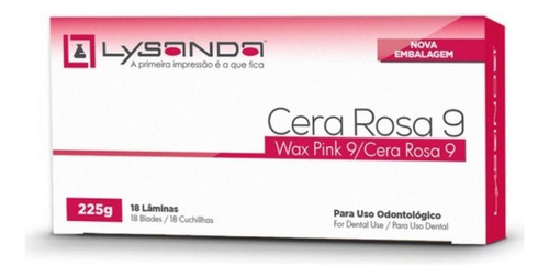 Cera Rosa 9 Com 18 Laminas Protese Registro Mordida