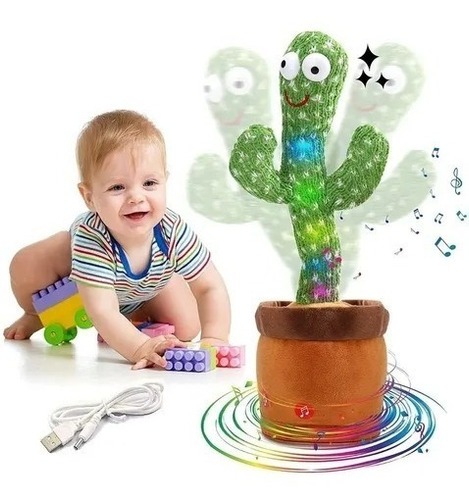 Cactus Bailarin Con Musica 120 Canciones Repite Voces Usb