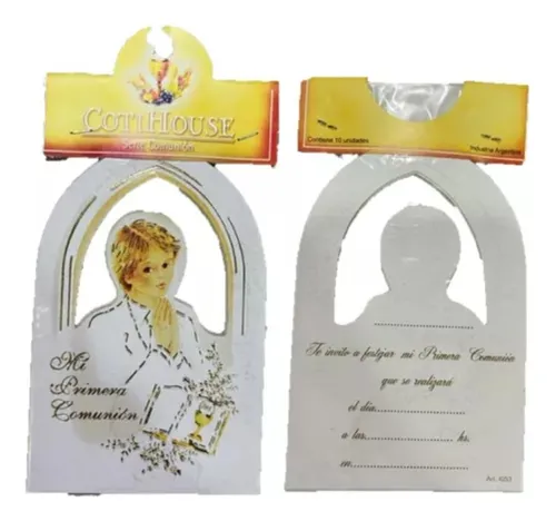 comprar Estampita Comunión Varónn - Pack X 10 - Recuerdo