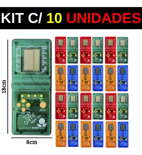 Jogo Brick Game 9999 Em 1 Mini Game Portátil Unidade Sortido