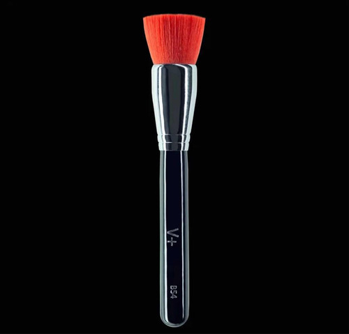 Brocha Sintética Mediana Visage Para Base B54 Color Negro