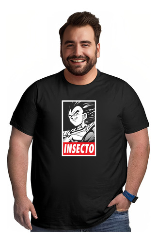 Polera Insecto Vegeta Anime Tallas Grandes 2xl 3xl 4xl