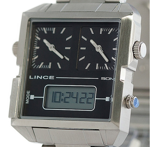 Relógio Masculino Lince Mam4587s P1sx Aço Prata