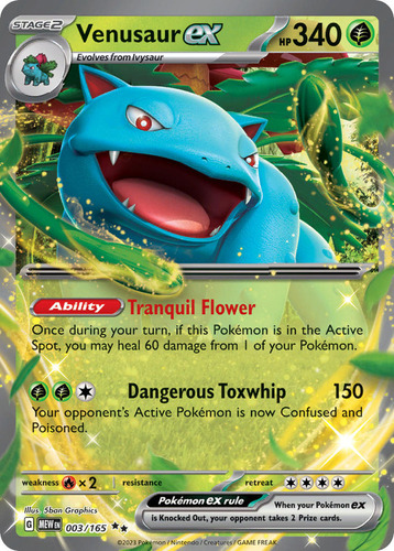 Pokémon Tcg: 151 - 003/165 - Venusaur Ex