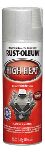 Pintura Altas Temperaturas Automotive 340g Rust Oleum Rex Color Aluminio