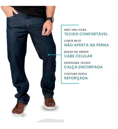 Unpretentious Cupboard Bore Calça Jeans Masculina Tradicional (serviço) | Parcelamento sem juros