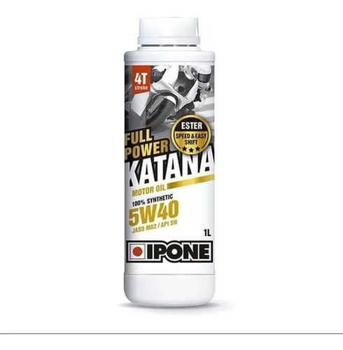 Aceite 100% Sintético Moto Ipone Katana Full Power 4t 5w 40