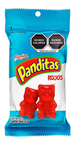 Panditas Ricolino Rojos 65g