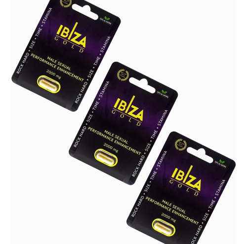 Ibiza Gold Pastilla Vigorizante De Hombre 3pz 5 Días Efecto