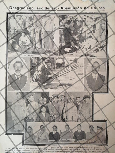 Afiche Antiguo .varios Hechos Revolucionarios 1914