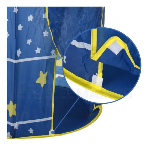 Castillo Carpa Mágico Niños Portátil Plegable Divertido Color Azul