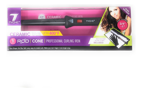 Tyche Profesional Curling Rin (cono (3/4 '' - 1 '')