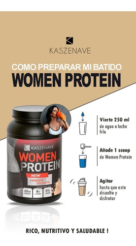 Kaszenave Suplemento En Polvo Women Protein Celulitis 908gr