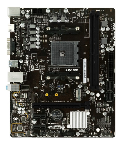 Placa Mãe B450mh Amd Am4 Ddr4 Micro-atx Biostar