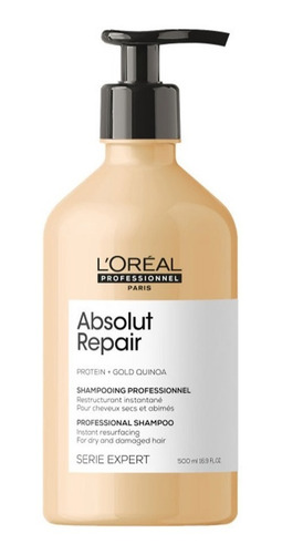 Imagen 2 de 4 de Shampoo Absolut Repair 500ml De Loreal