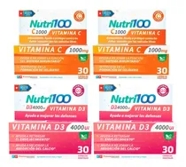 Comprar Nutri100 Vitamina C X2 + Nutri100 Vitamina D X2