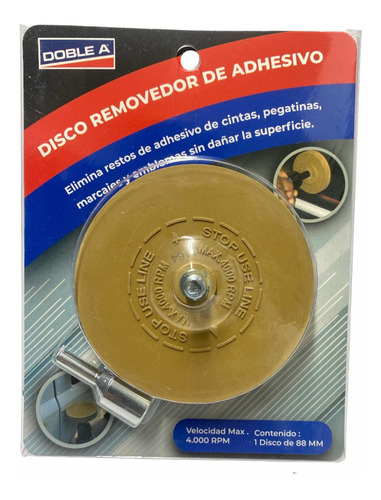 Disco Removedor De Adhesivo Doble A Para Taladro Color Marrón