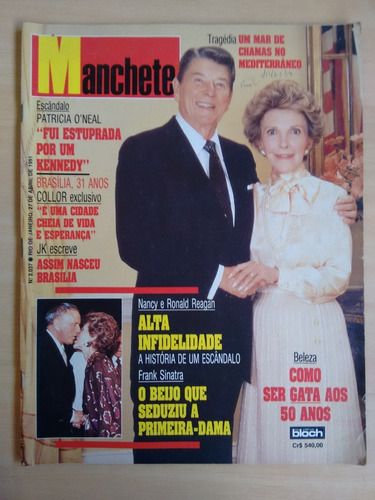 Revista Manchete 2037 Frank Sinatra Ronald Reagan Jk 185z