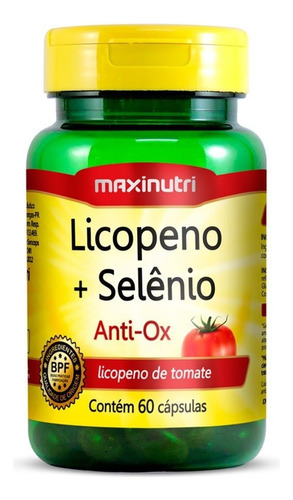 Licopeno E Selênio 10mg 60 Cápsulas Maxinutri