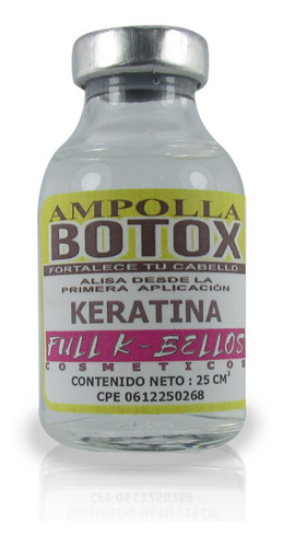 Ampolla Capilar Botox Keratina 25ml Ful - mL a $400