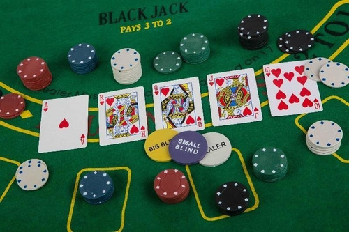 TEXAS HOLD*EM Juego de Poker 200 fichas con Caja Ficha Dealer 2 Juego de Barajas Tapete