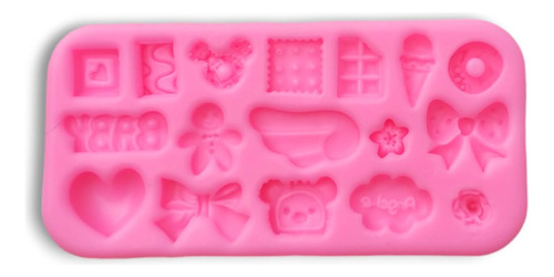 Molde Silicona Candy 1 Dulces Golosinas Fondant Porcelana