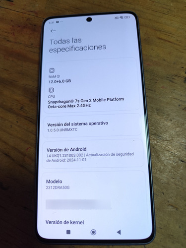 Xiaomi Redmi Note 13 Pro 5g 512 Gb 12+6 Gb. Libre Un Sim . Agua (Usado)