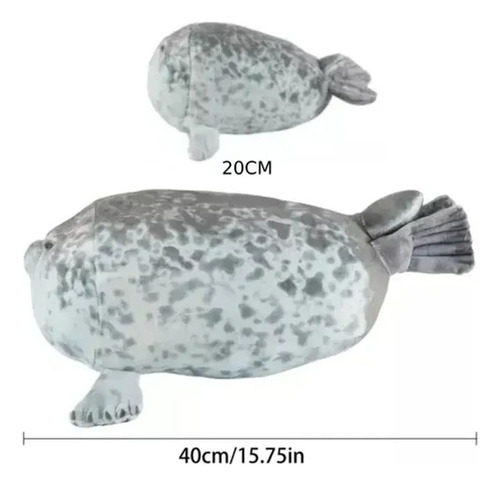 Foca Peluche 40cm + 4 Foquitas Bebes